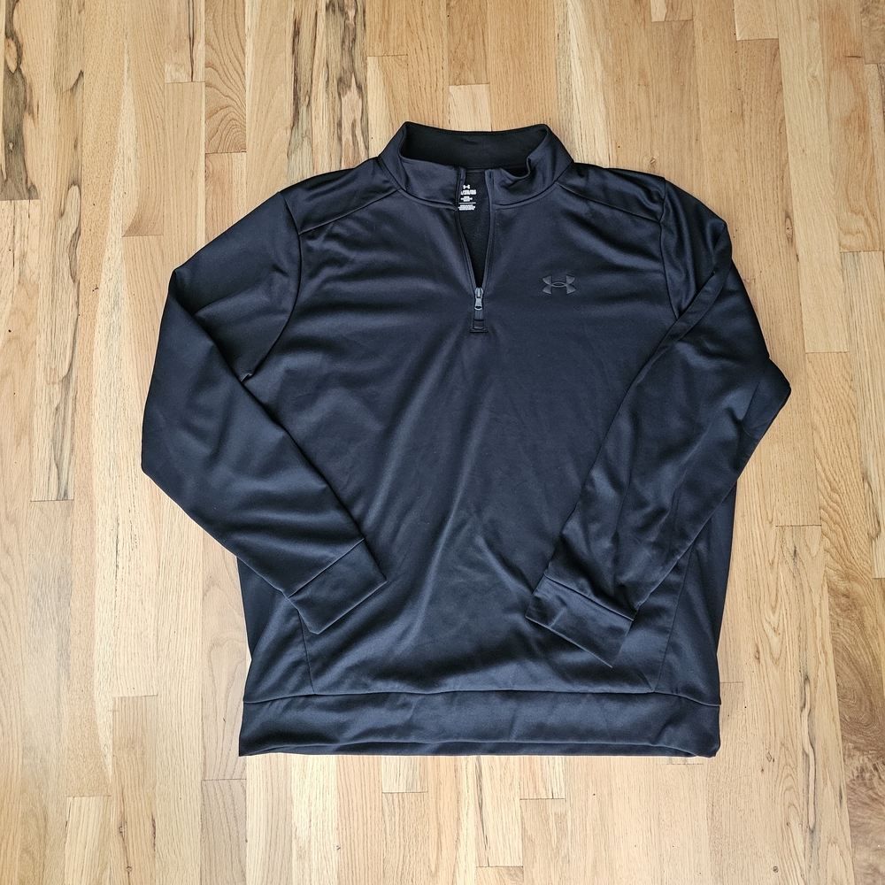 Under Armour Men's Black Quarter-Zip Sweatshirt